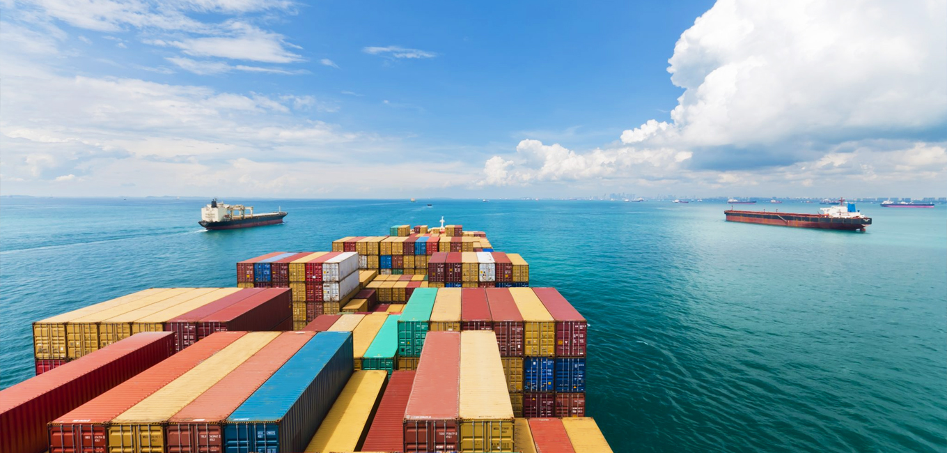 Visualizzazione delle navi portacontainer