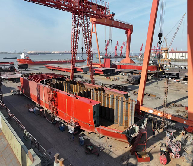 Costruzione del cantiere navale Qinhai