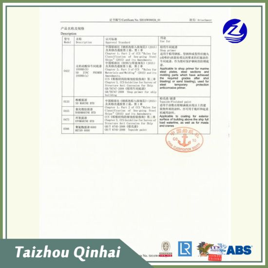 rivestimento marino;Olio antiruggine utilizzato principalmente per superfici in acciaio